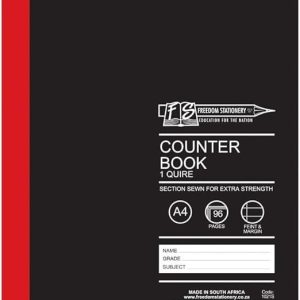 1 Quire / 96 pages A4 Counter Books Feint and Margin