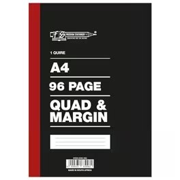 1 Quire / 96 pages A4 Counter Books Quad and Margin