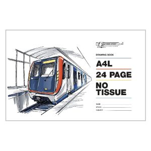 24 Pages A4L Drawing books - No Tissue