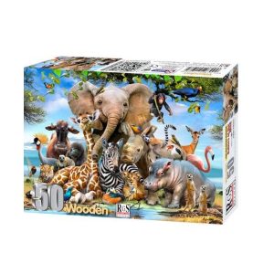 50 Piece Wooden Puzzle