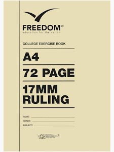 72 Page A4 College books 17mm