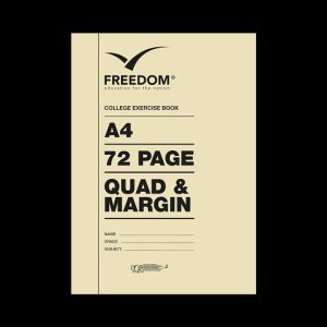 72 Page A4 College books Quad and Margin