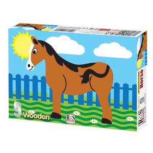 9 Piece Wooden Puzzle