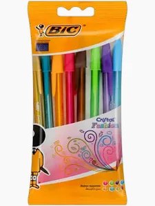 Bic Cristal Fashion Colours Pen 8's Asst
