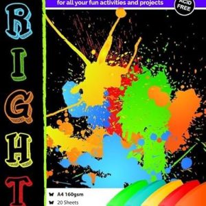 Board Pads - A4 160gsm 20 Sheets - Bright (Assorted)