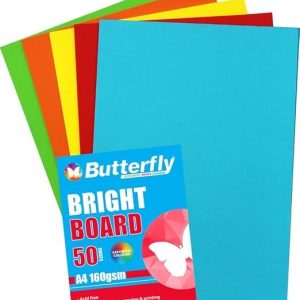 Mixed Board - A4 160gsm Bright - Pack of 50