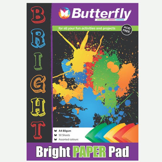 Paper Pads - A4 80gsm 50 Sheets - Bright (Assorted)